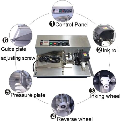 Hot sale solid ink printing machine on pharmacy and food industry with 2 pcs hot roll samples with 12pcs free hot ink roll