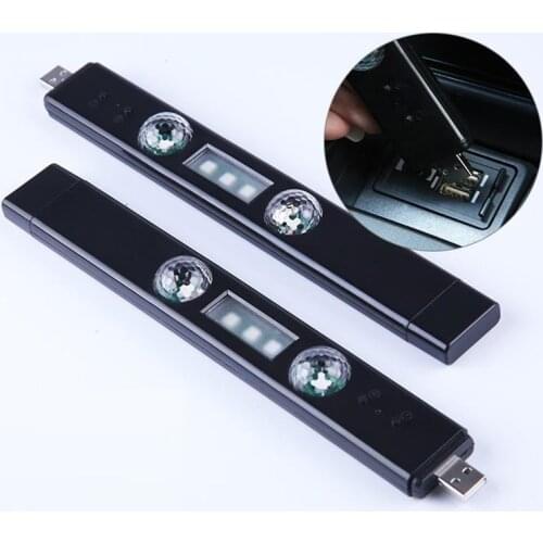 Wireless Charging LED Ambient Light Led Car Foot Ambient Light With USB Cigarette Lighter Backlight Music Control App RGB Auto I