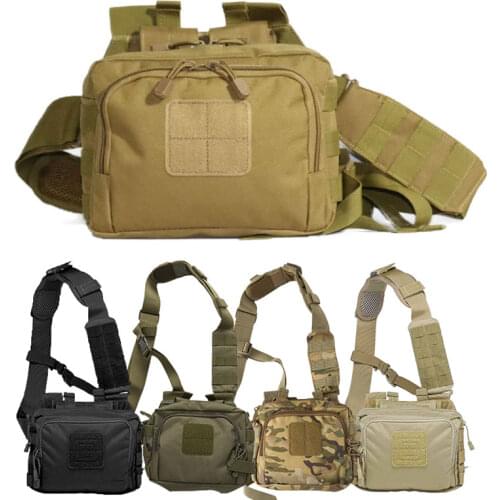 Tactical Sling Bag Military Army Airsoft Molle Shoulder Chest Bag Assault Paintball Camo Pack Hunting Camping EDC Backpack
