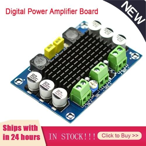 XH-M542 Mono 100W Dual-Channel Digital Power Amplifier Board TPA3116D2 12-26V Audio Amplifier Board Amplificador 2021 New