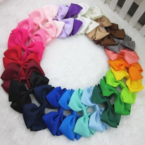 XIMA 500pcs/lot 3inch Grosgrain Hair Ribbon Bows Children Hair Accessories Hairbows Girls Hair Ribbon Bows with Clip