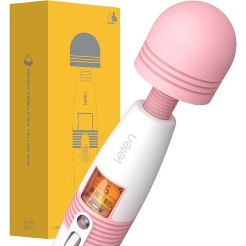 Female masturbation clitoris stimulation AV stick warm version of the dildo AV wand massager vibrator G point sex toy adult shop