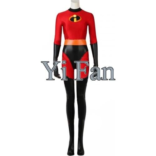 The Incredibles Elastigirl Superhero Costume Spandex Woman Cosplay Costume for Halloween