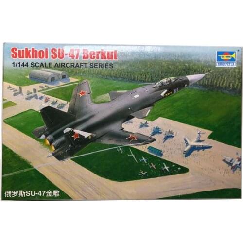 1:144 Russian SU-47 Golden Eagle Fighter Military Assembly Aircraft Model