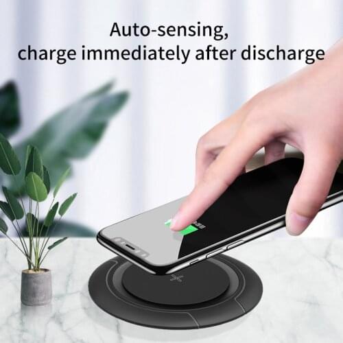 Universal 10W Qi Wireless Charger For IPhone Wireless Charging Pad For Samsung Huawei Fast Wireless Charging Stand