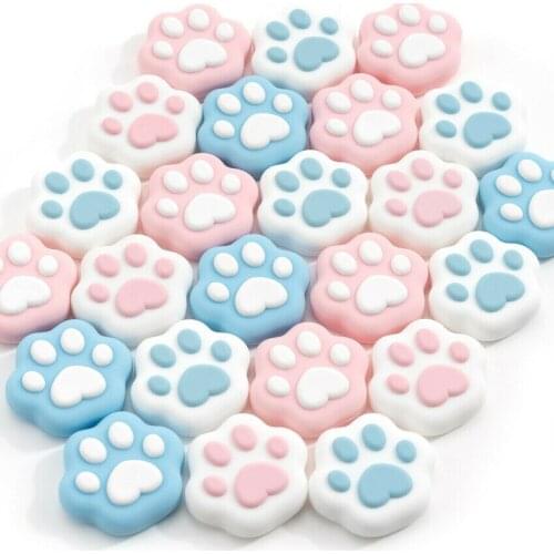 4Pcs Thumb Grips Caps Cute Bear Cat JoyCon Rocker Cap Handle Case Cover For Nintendo Switch Joystick