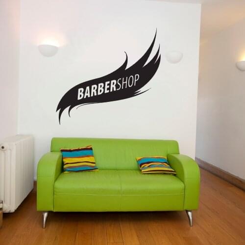 Abstract Hair Logo Wall Sticker Decal Hair Salon Sticker Haircut Room Wall art Decoration A00471
