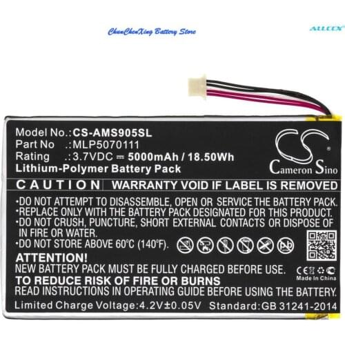 Cameron Sino 5000mAh Battery for Autel MaxiSys Mini,MS905,MS906,MY905,MK808,MK808BT,MK808TS,MP808,MP808TS,DS808,MK808IM,MK906