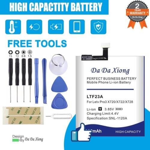 LTF23A 6000mAh Battery For Letv LeEco Le Pro 3 X720 X722 X728 Battery Replacement