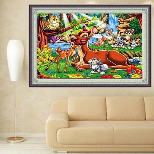 Diamond Embroidery Diy Diamond Painting Cross Stitch Kits Diamond Mosaic Small Deer Full Square Diamond Embroidery DS026