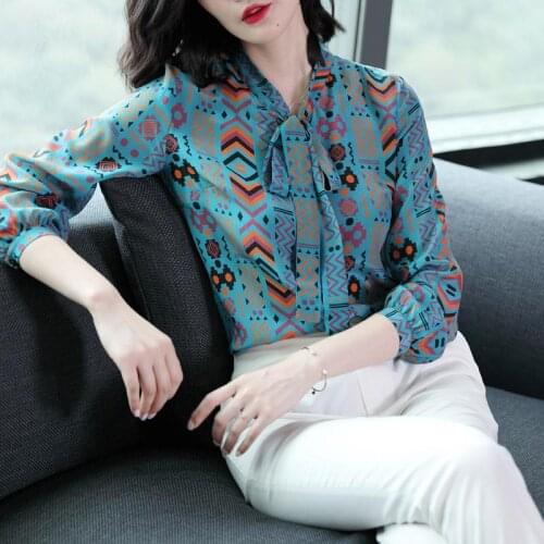 Blouse Women Long Sleeve 2020 Loose plus Size Bow Shirt for Women Blusas Ropa De Mujer
