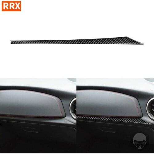 For Toyota GT 86 FT86 Subaru BRZ 2016 2017 2018 2019 2020 Carbon Fiber Sticker Copilot Dashboard Decoration Strip Car Trim