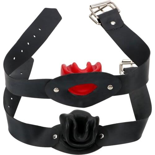 IKOKY Erotic Oral Dilatation Ball Sex Toys For Couples Safe Latex Adult Games Latex Mouth Plug Fetish Bondage Open Mouth