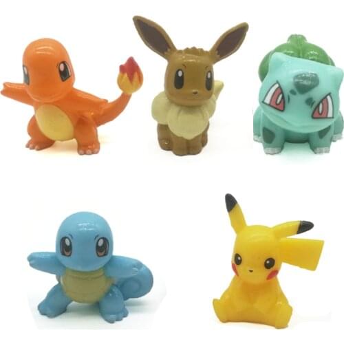 Original Pokemon Anime Figure Anime Decor Figurine Party Cake Decorations Action Figures Children Toys Small Ornaments Gifts