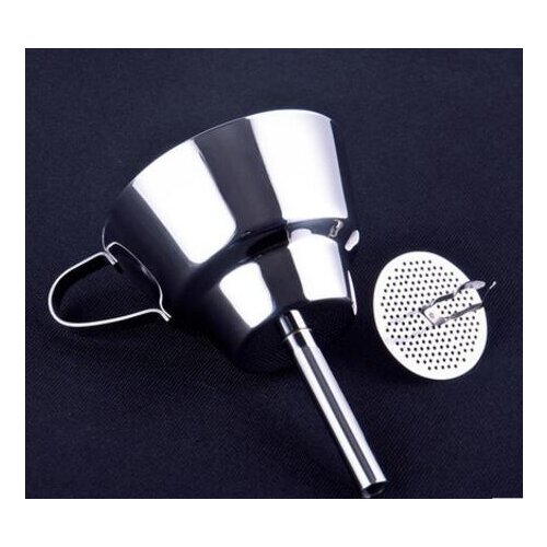 Stainless Steel Funnel kitchen with bracket Oil conical funnel Sugar syrup dispenser for Cake Shop and Kitchen