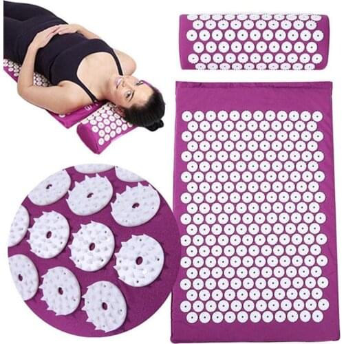 Massager Cushion Massage Yoga Mat Acupressure Relieve Stress Back Body Pain Spike Mat Acupuncture Massage Yoga Mat