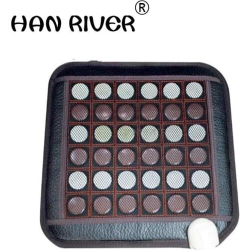 Jade natural heating office chair cushion cushion breathable far-infrared electric physiotherapy pad buttock cushion