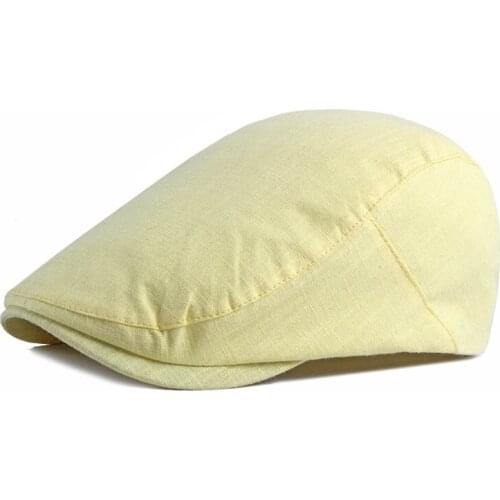 Fibonacci 2020 Solid Men Hats Berets British Western Style Ivy Flat Cap Classic Woman Vintage Cotton Newsboy Caps Summer Hat