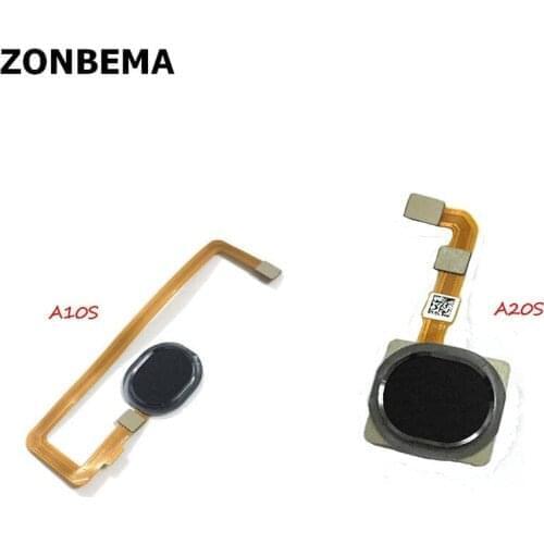 Original For Samsung A10S A20S A107 A207 Fingerprint Sensor Scanner Touch ID Connect Motherboard Home Button Flex Cable