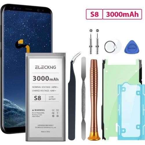 ELECKING 3000mAh High Capacity Original Battery for Samsung Galaxy S8 SM-G950 G950V G950A G950T G950P G950R4 With Repair Tool Ki