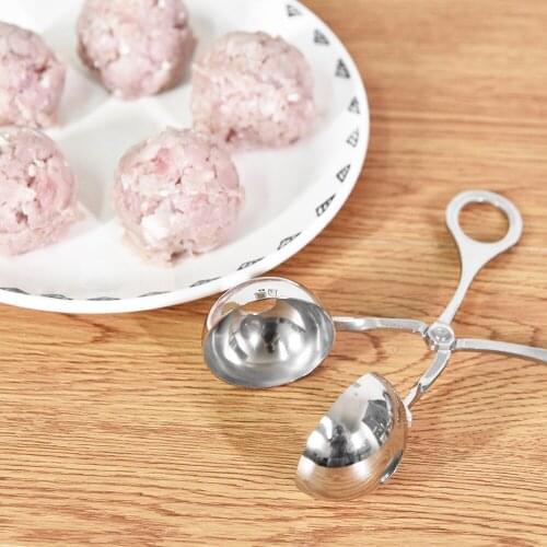 Practical Convenient Meatball Maker Stainless Steel Stuffed Meatball Clip DIY Fish Meat Rice Ball Maker lin3814