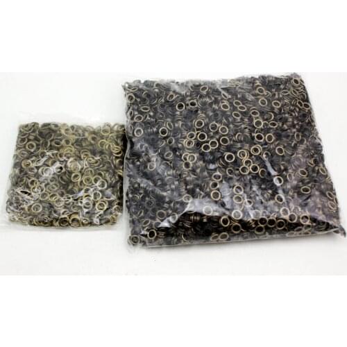 300set 6mm*10mm*3.5mm laciness Antique Brass COPPER eyelets buttons clothes accessory handbag findings