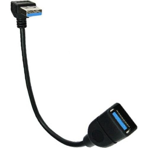Q34 7 8 inch USB 3.0 extension cable cable adapter downward angle for PC