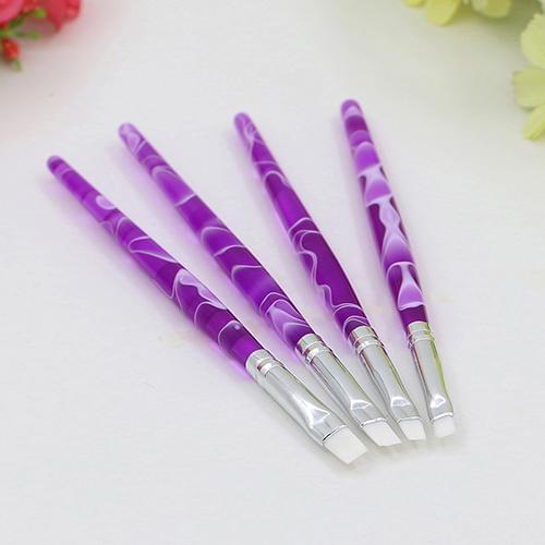 4Pcs Pro Wave Pattern Handle UV Gel Pen Nail Art Painting Drawing Brush Set Easy to Handle Кисточка для ногтей