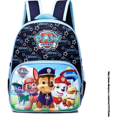 Boys Girls PAW PATROL Backpacks Kids Cartoon Canvas Knapsack Children Anime Print Rucksack Mochila Students School Bags