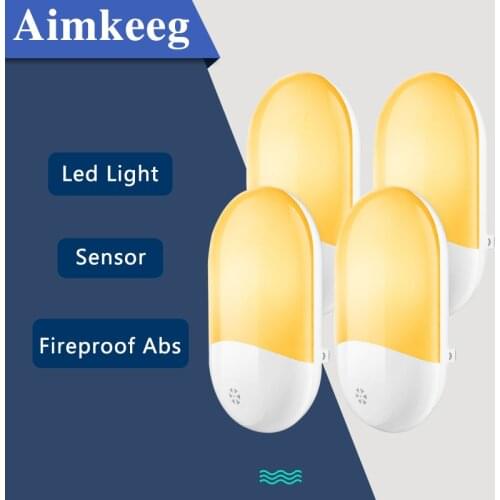 Smart LED night light bedroom decoration lamp plug-in energy-saving staircase corridor bathroom living room childrens lighting