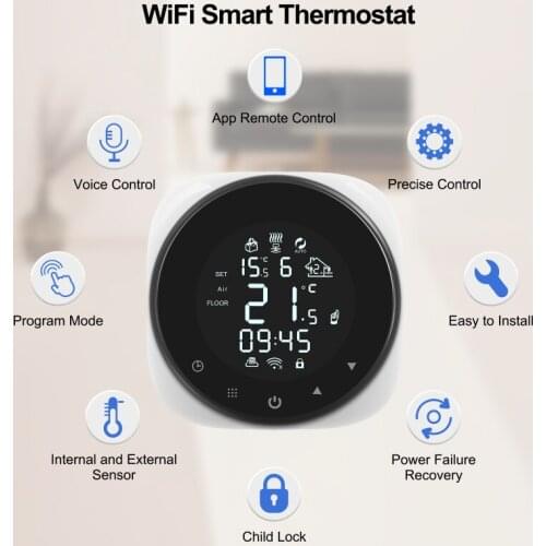 TUYA Wifi Smart Thermostat For Water Electric Floor Heating Gas Boiler Temperature Remote Controller Support Alexa Google
