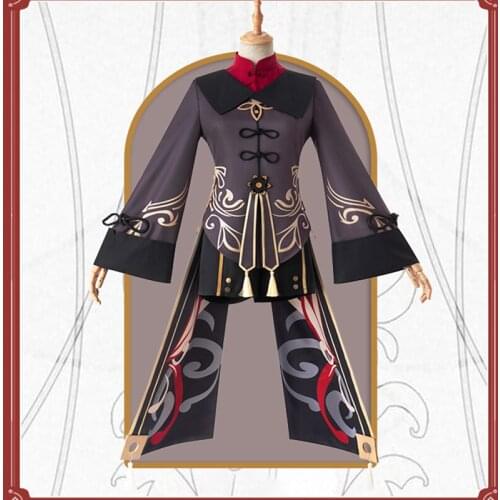 STOCK Anime Genshin Impact Hutao Cosplay Costume Game Full Set Of Animation Clothing Women Sizes S-XL 2021 New