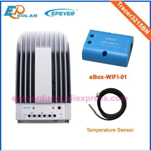 Solar Power Bank Charging Battery Controller Tracer3215BN 30A 24V charger temperature sensor and wifi eBOX MPPT EPEVER/EPsolar