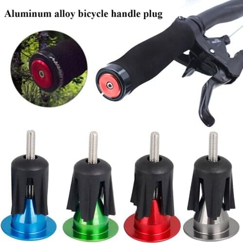 Bicycle Handlebar Bike Plug Handle Bar End Cap Aluminium Alloy MTB Handlebar Pump Plugs Caps for Bicycle Handlebar Accessories