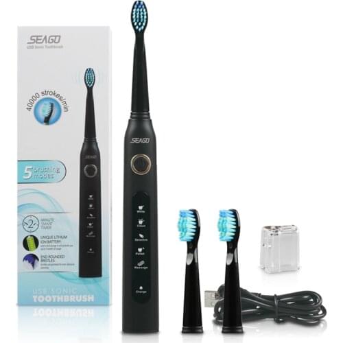Seago Soft Toothbrush Sonic Electric Toothbrush Automatic Sonice Cepillo De Dientes Automatico With USB Charging 5 Models Sg507