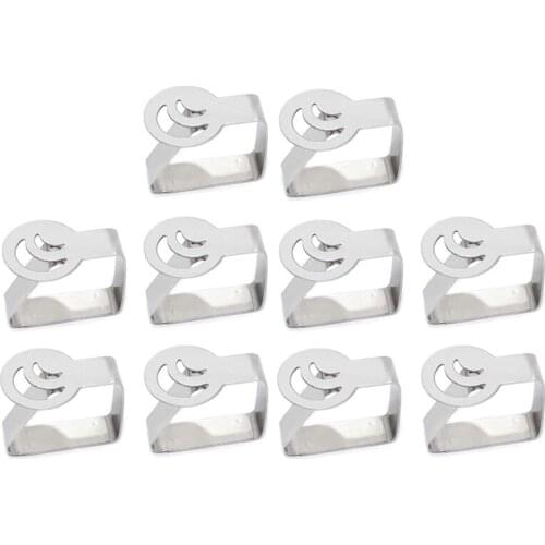 10 Pcs Stainless Steel Table Cloth Clip Promenade Round Tablecloth Stable Clip Wedding Promenade Table Cover Holder