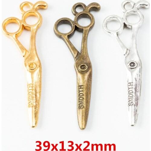 25 pcs Vintage zinc alloy charms scissors Connector pendant DIY Bracelet Necklace metal jewelry accessories Makings 6571