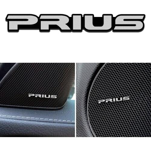 4pcs Modification For Toyota Prius auris hilux Corolla Camry aluminum audio decorative stickers modified accessories decoration