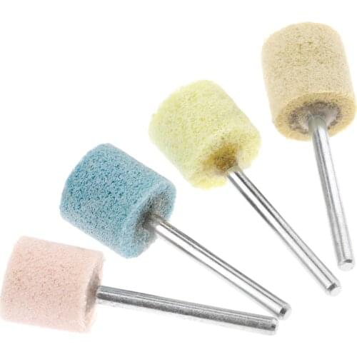 4Pcs Fibre Abrasive Point Non-woven Nylon Polishing Head Polishing Buffing Wheel For Dremel Rotay Tools