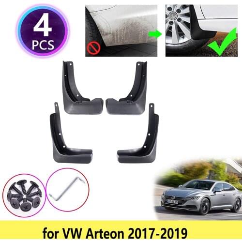 4 PCS Rear Mudguards Mudflap Fender Mud Flaps Guards Muddy Baffle Splash Car Accessories for VW Volkswagen Arteon 2018 2019 2020