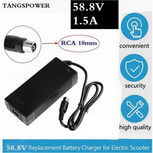 58.8V1.5A electric bike charger lithium battery charger 14S lithium battery