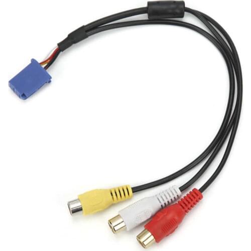 6Pin Car RCA Adapter Cable Vehicle Audio Systerm Audio RCA Cable Fit for NSZT‑W62G NHBA‑X62G NHBA‑W62G