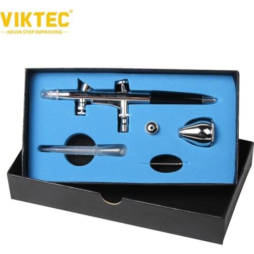 Viktec Airbrush Integrated Mini Cordless Spray Gun Barber Makeup Kit Machine System Air Brush Trigger Gun