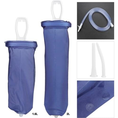 Anal Vaginal Cleaner Can Reuse PVC Enema Bag Irrigator Relieve Constipation Promote Gastrointestinal Motility Folding Portables