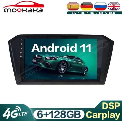 For Volkswagen VW Passat 2016+ Android 11.0 128GB Car Radio Multimedia Player GPS Navigation Audio Stereo Head Unit Carplay DSP