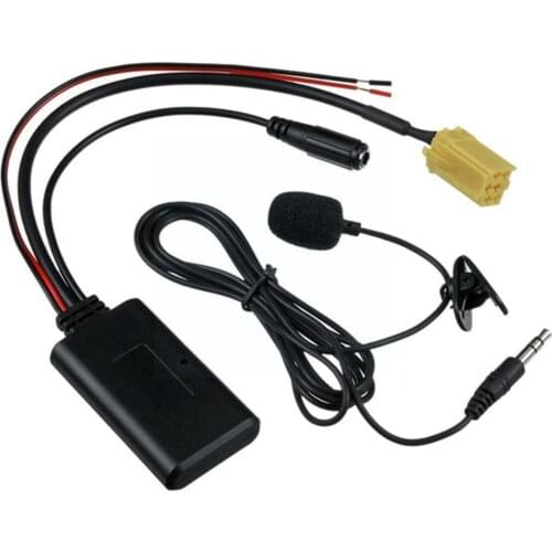 Car Bluetooth 5.0 Module Cable AUX Adapter For Smart Connector ISO Pins 451 MINI CD Plug Roadster Grundig Radio Fortwo 8 B6G5