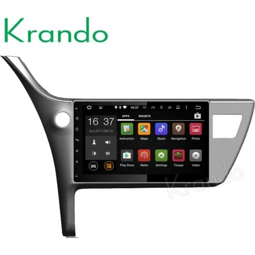Krando Android 8.1 10.1" car navigation gps player for toyota corolla 2017+ radio multimedia entertainment system car tablet