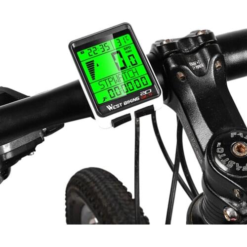 Bicycle wireless code table large screen multi-function interface waterproof Digital Bike Computer Speedometer Stopwatch Speed