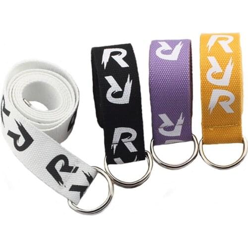 BLA Fashion Canvas Belt Harajuku Letters R Printed Waist Belt Double D Ring Buckle Punk Women Men Teenager White Long Belt