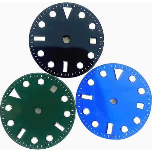 Wholesale 1PCS watch face dial plate dial diameter 28.5mm For 8215 2813 2836 8200 Movement dial new